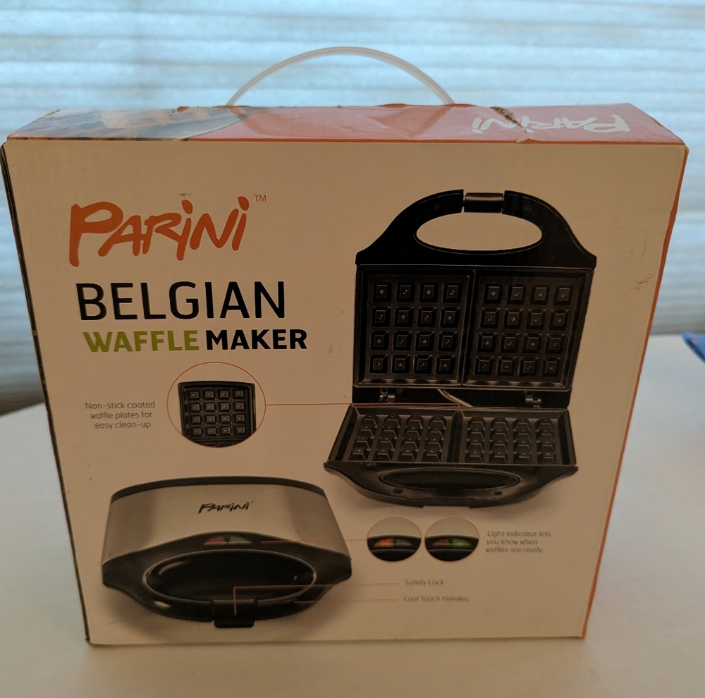 Parini Belgian Waffle Maker - NEW - Picture 2 of 8